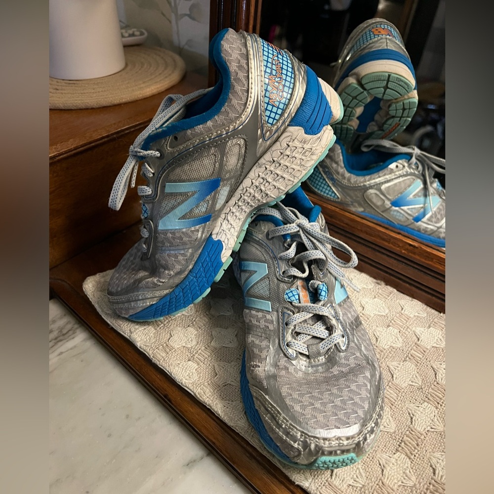 NEW BALANCE Classic 860 v5 Athletic Running Sneakers Blue Silver Women's Sz‎ 6.5